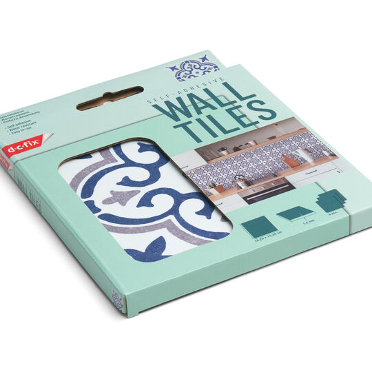 selbstklebende Wandfliesen Wall Tiles Jamila blue (6er Set) image number null